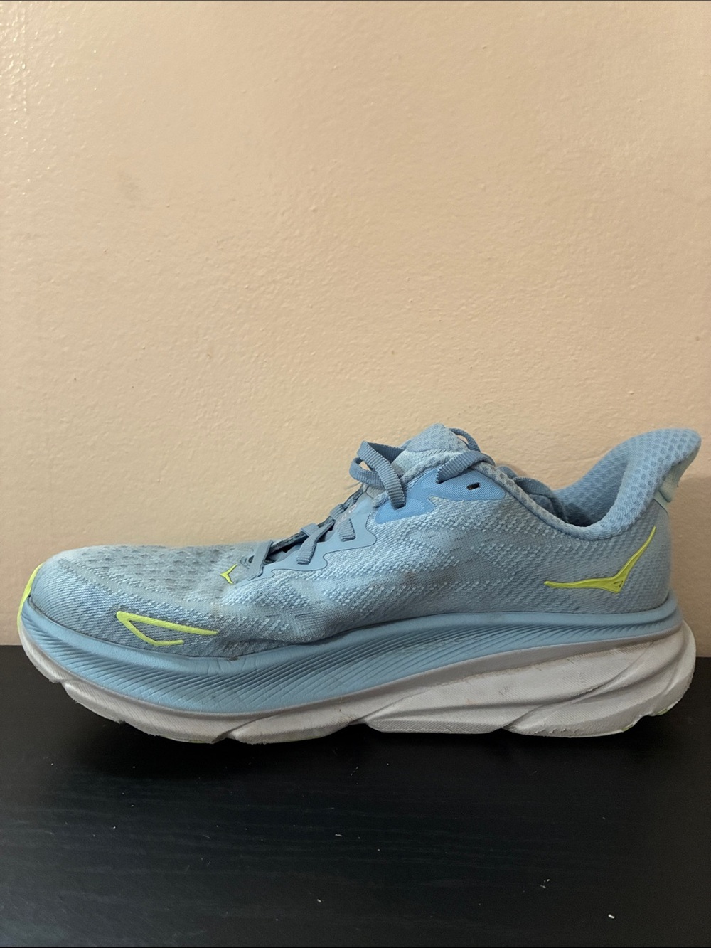 Hoka one W Clifton 9 blue size 8 very used - Picture 3 of 9